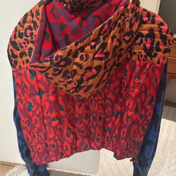 Farm Rio Multicolor Leopard Print Jacket - Picture 3 of 4